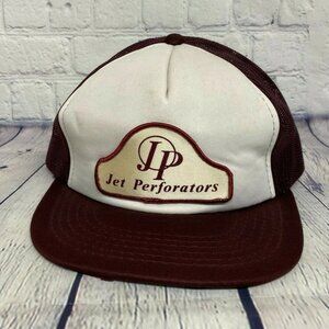 Vintage Trucker Hat Mesh Snapback Jet Perforators Patch One Size Item#1